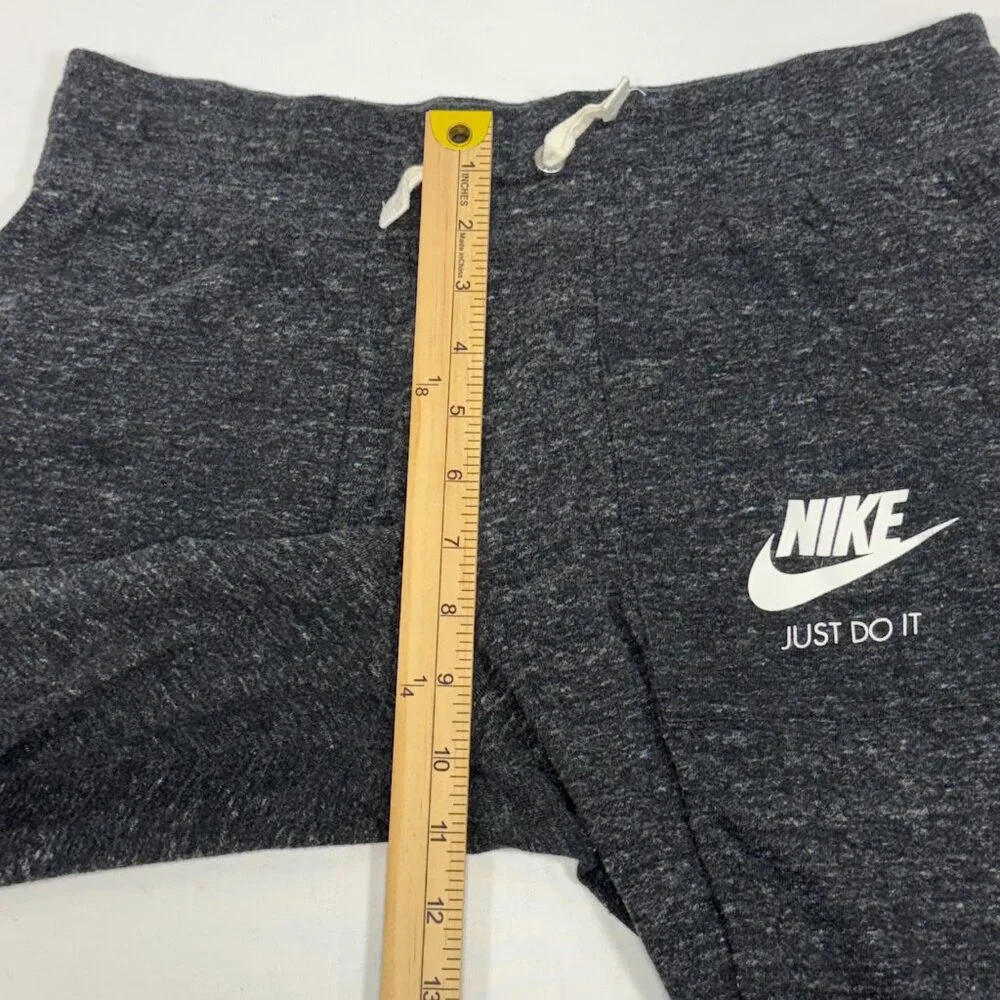 Athletic Gym Nike Charcoal Gray Organic Cotton Blend Joggers Size S Small